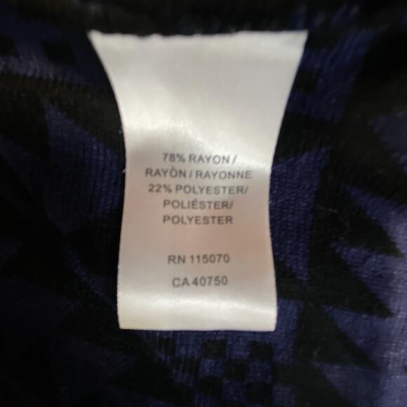 Nina Leonard Blue & Black Form fitting Dress with stretch for the perfect fit❤️ - Picture 7 of 14